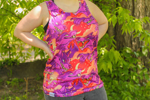 All Over Patterned Werewolf Tank Top – CAMP HOWL